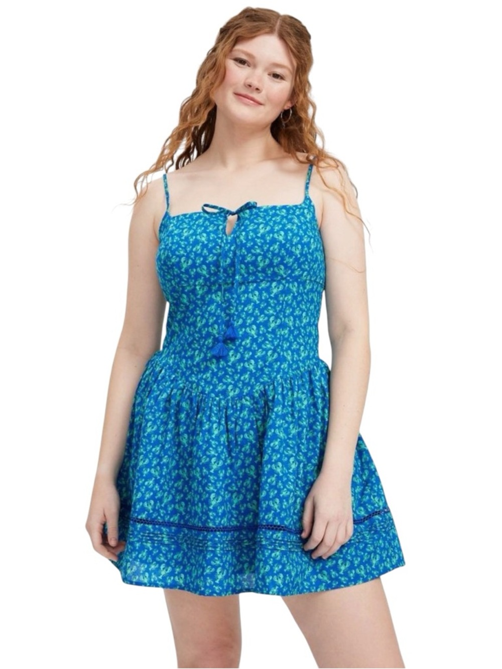 Roller Rabbit X Target Lobster Drop Waist Mini Dress w/ Pockets